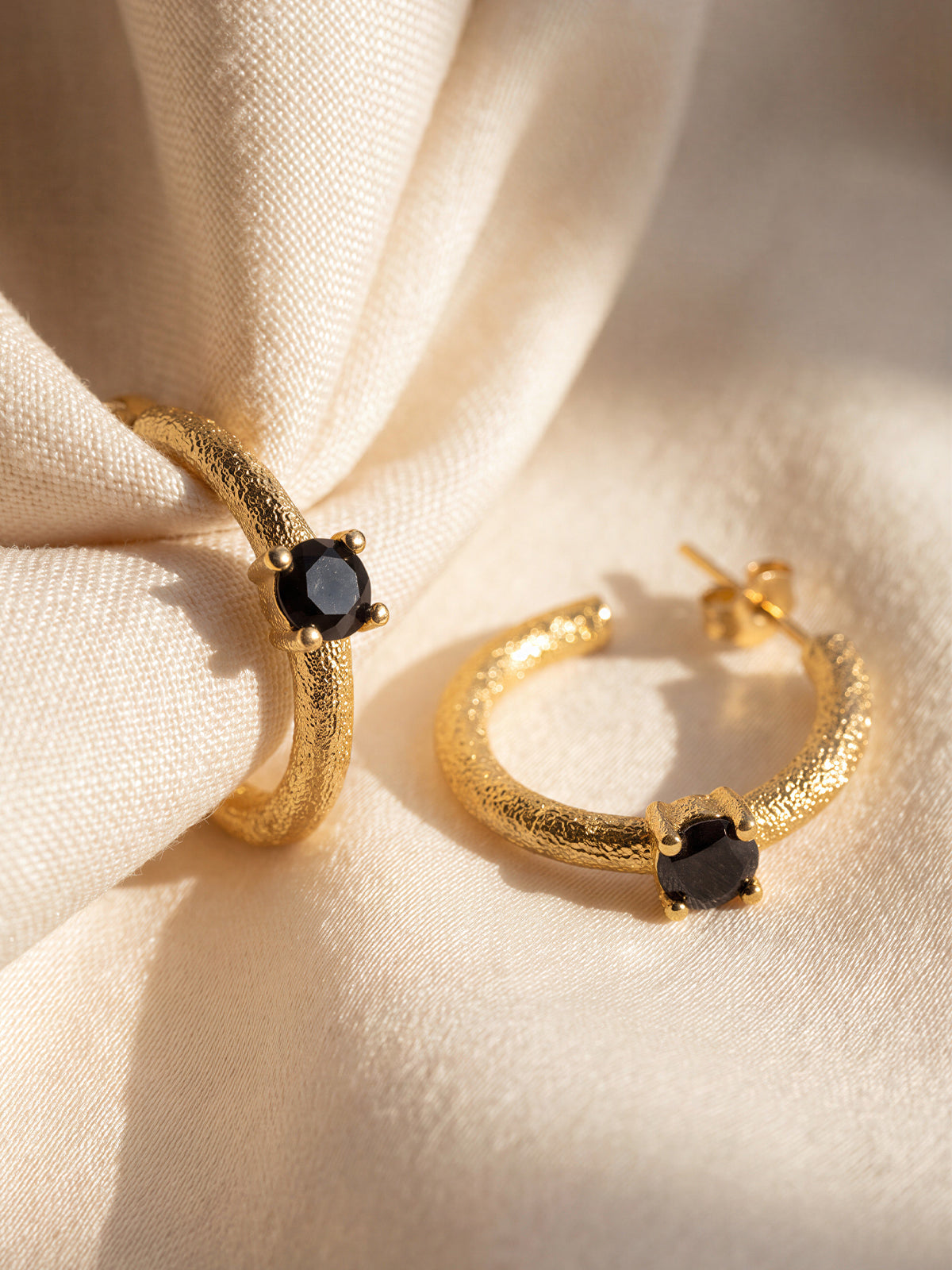 Moksha Black Earrings