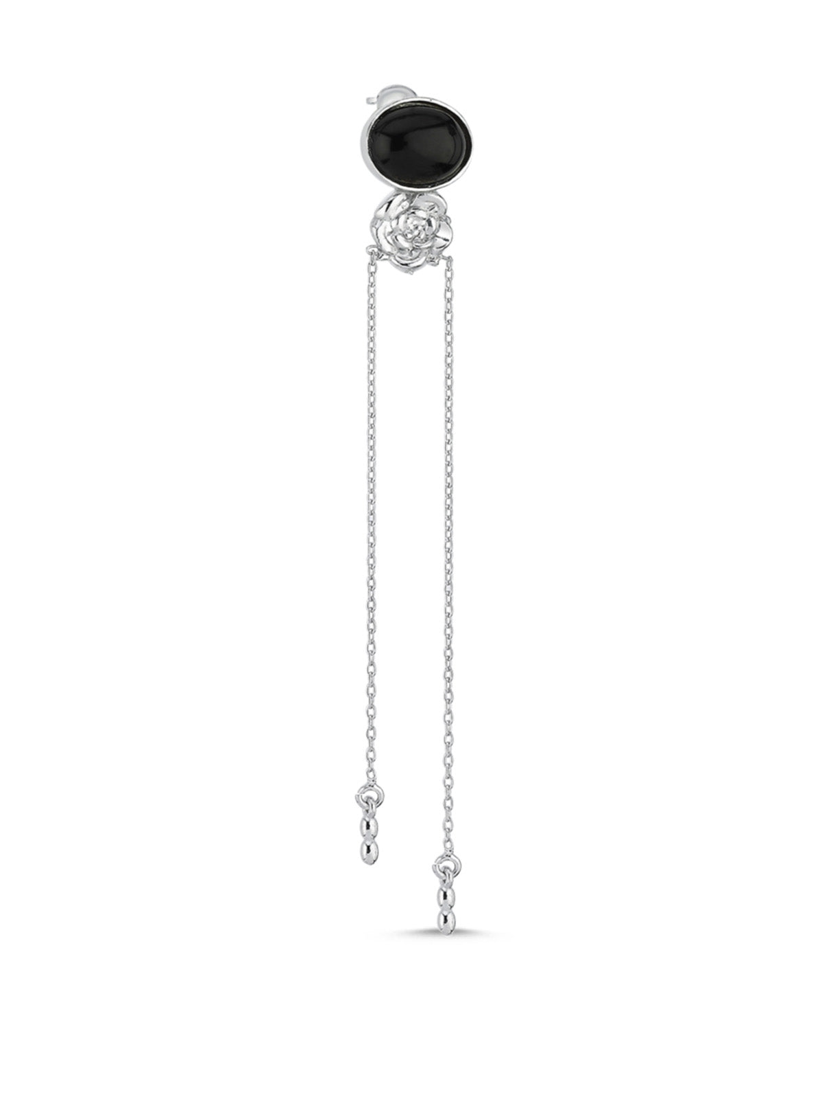 MYSTICA BLACK GÜMÜŞ KÜPE