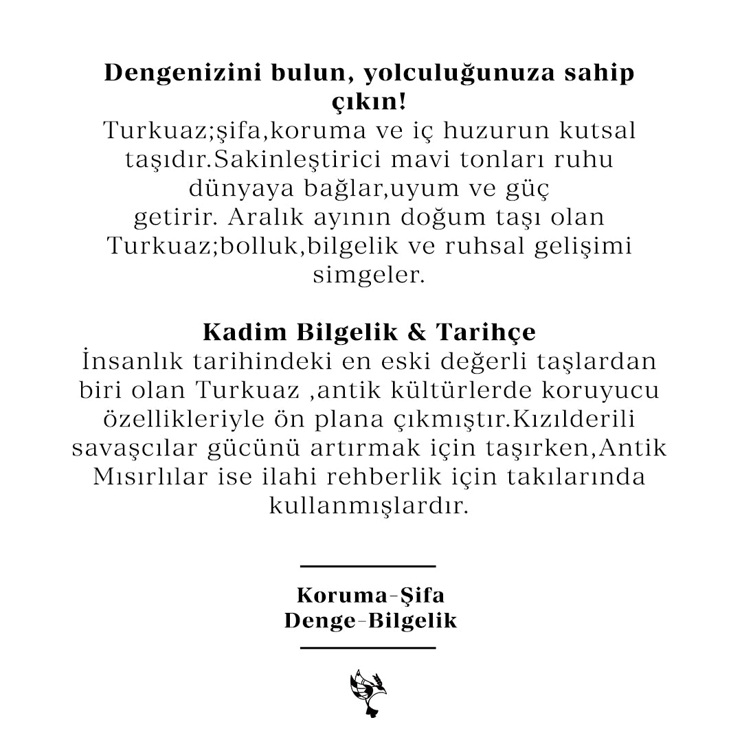Bodhita - TURKUAZ KOLYE UCU
