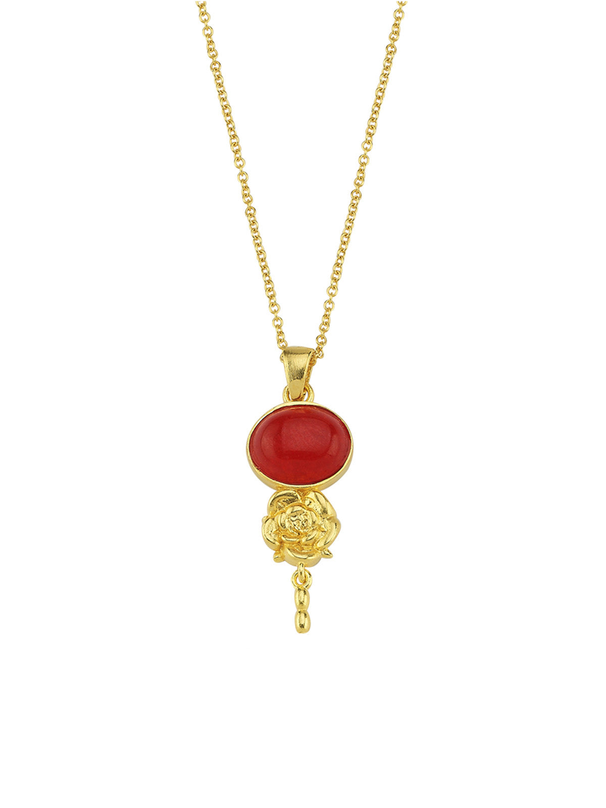 Bodhita - ROZA MYSTICA RED NECKLACE