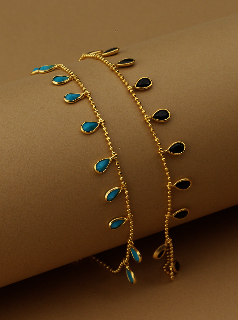 Bodhita - SOLARIS TURQUOISE ANKLET