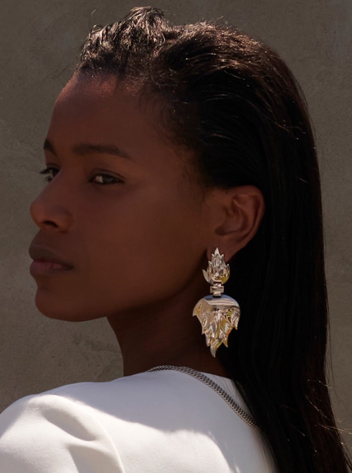 Bodhita - FEU SILVER EARRINGS