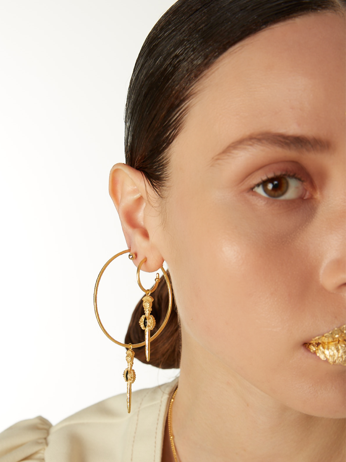 Bodhita - ESPADA EARRINGS-GRANDE HOOP