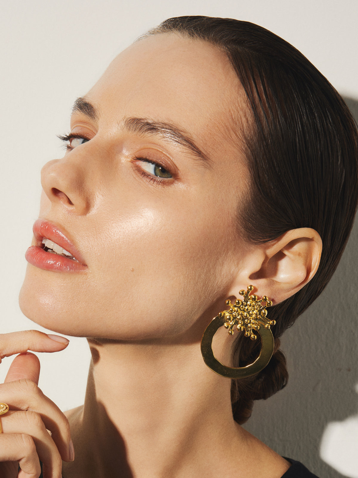 Bodhita - LAVA CIRCLE EARRINGS