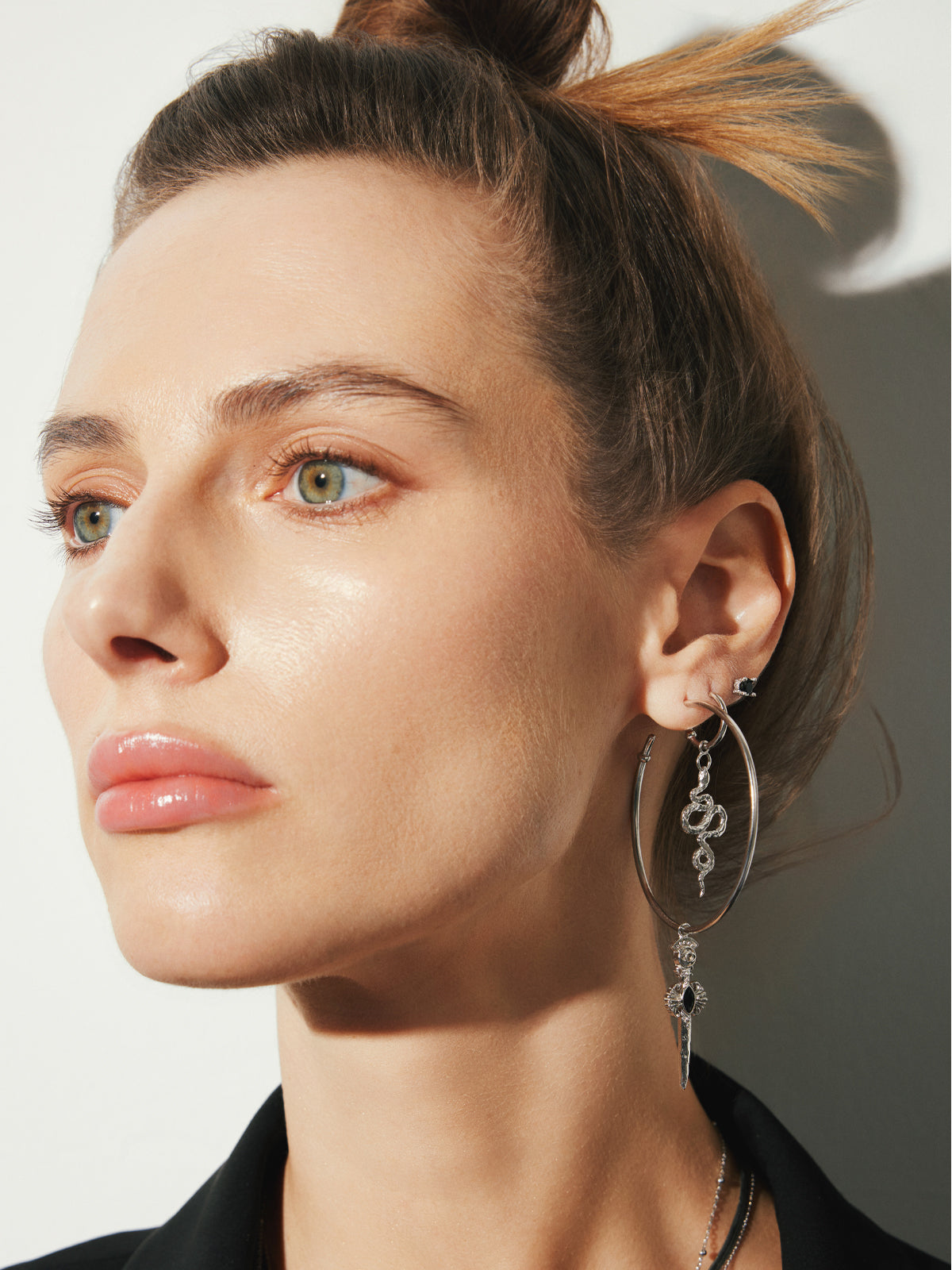 Bodhita - LITTLE NAGA SILVER EARRINGS