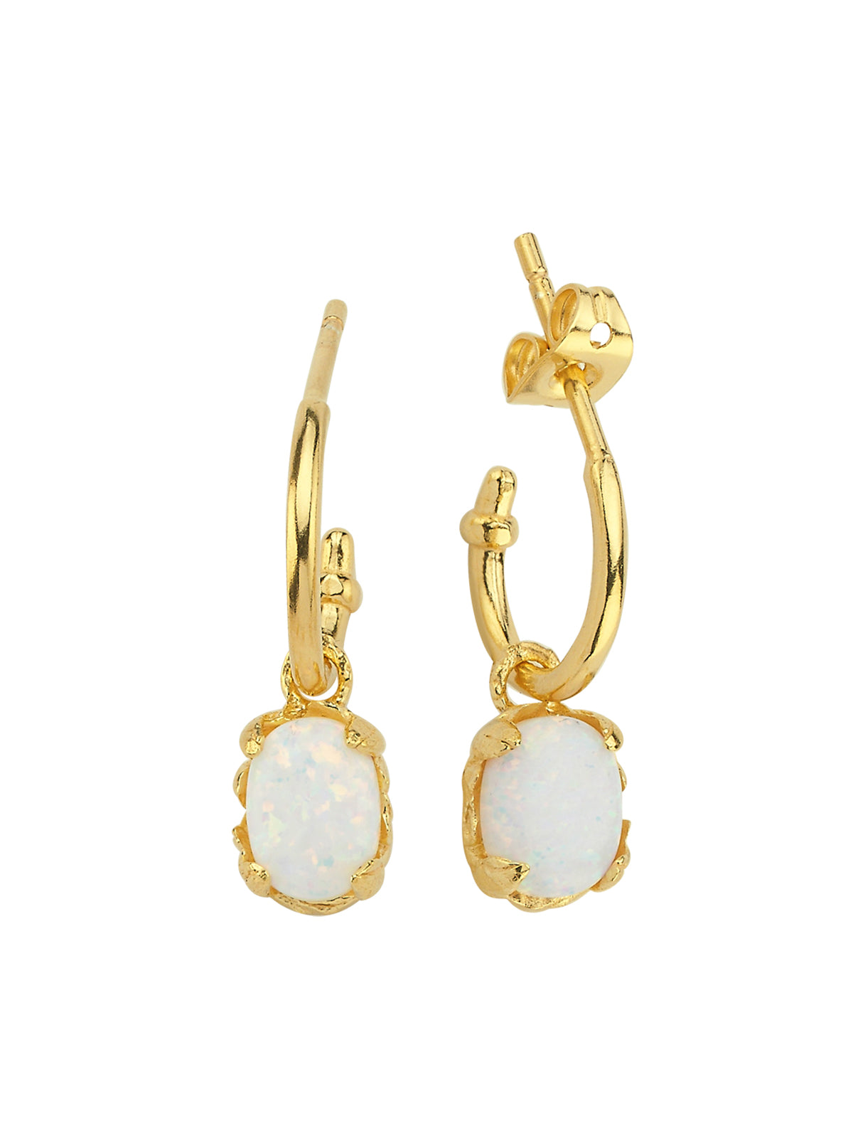 Bodhita - OPAL HOOP EARRINGS