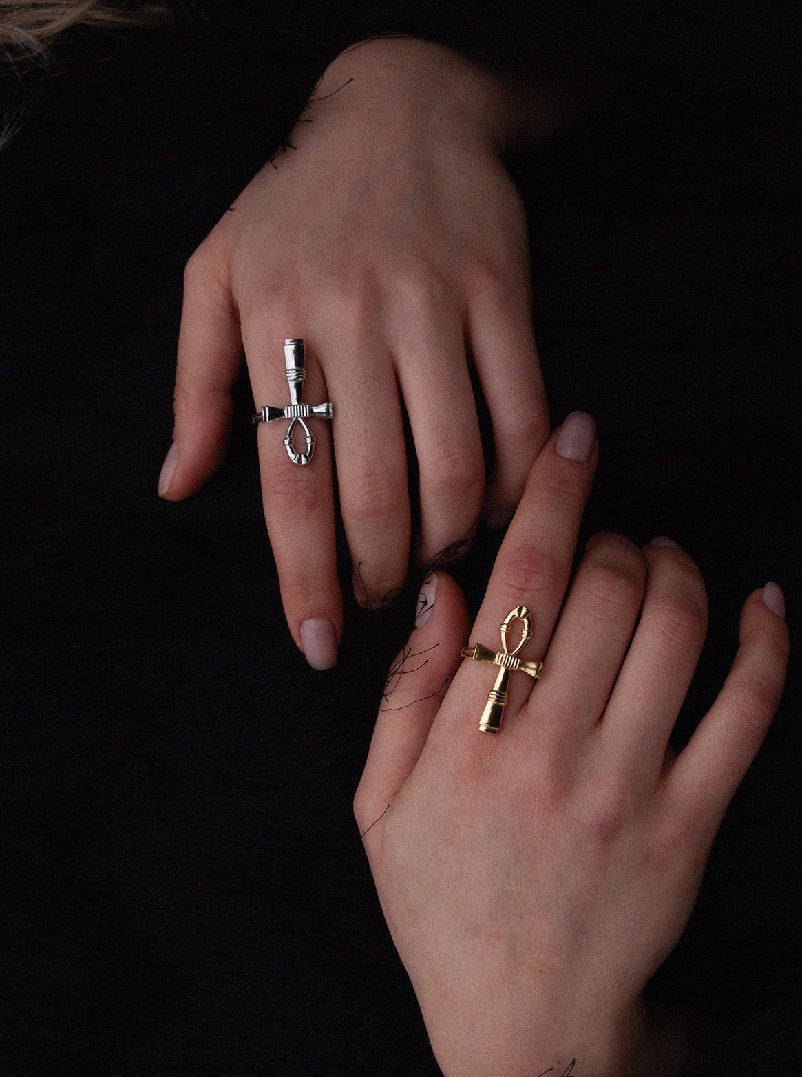 Bodhita - ANKH SILVER RING