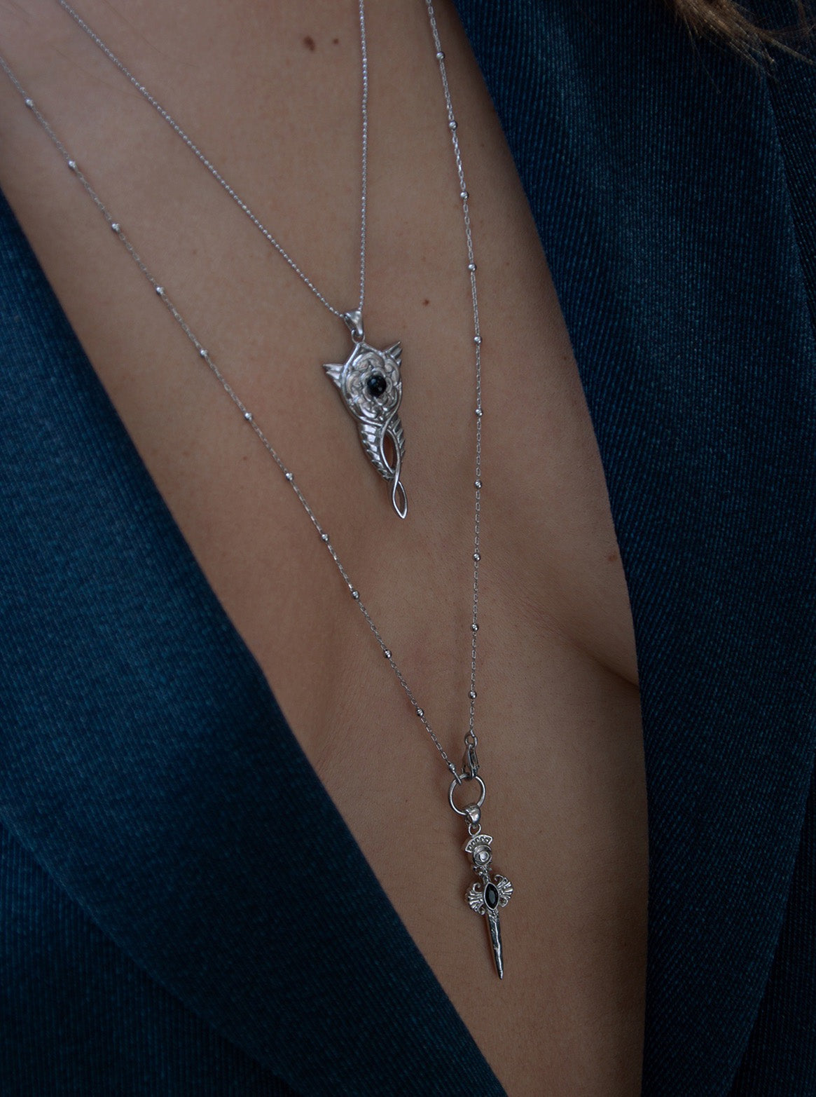 Bodhita - ESPADA SILVER NECKLACE