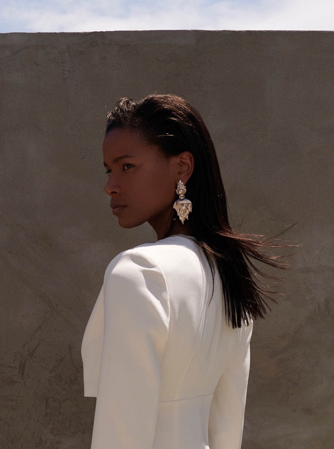 Bodhita - FEU SILVER EARRINGS
