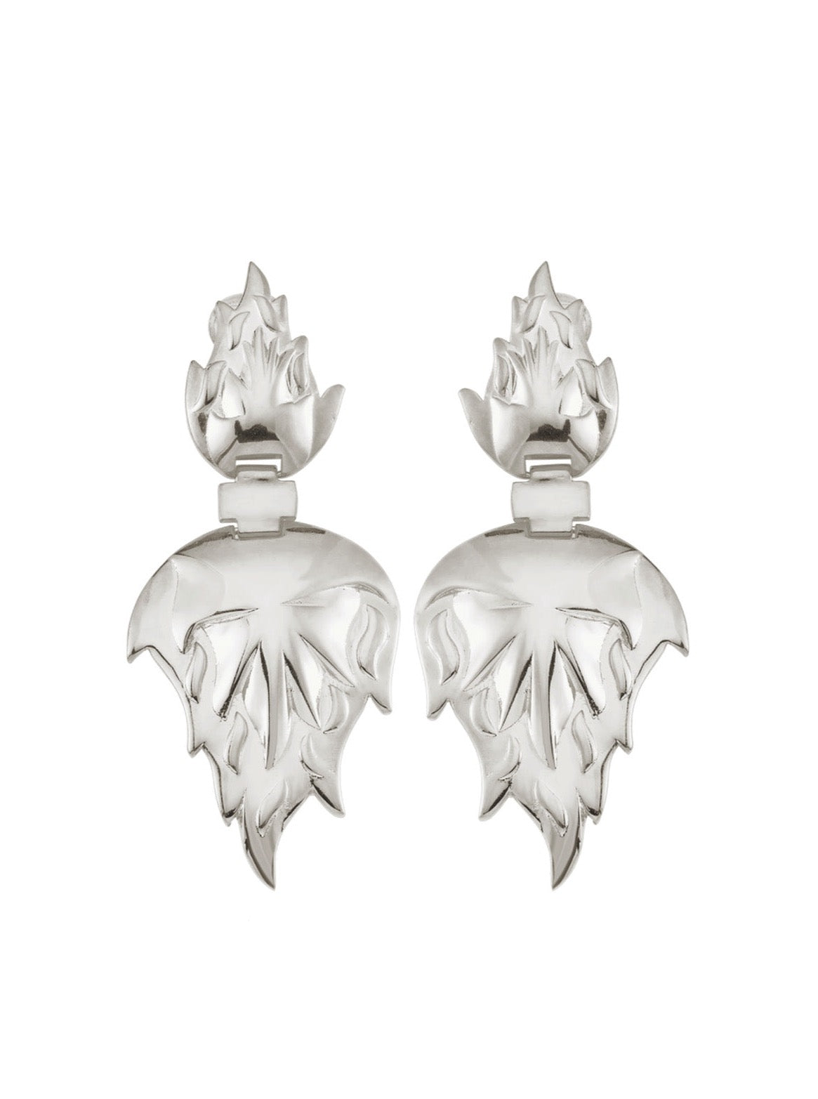 Bodhita - FEU SILVER EARRINGS
