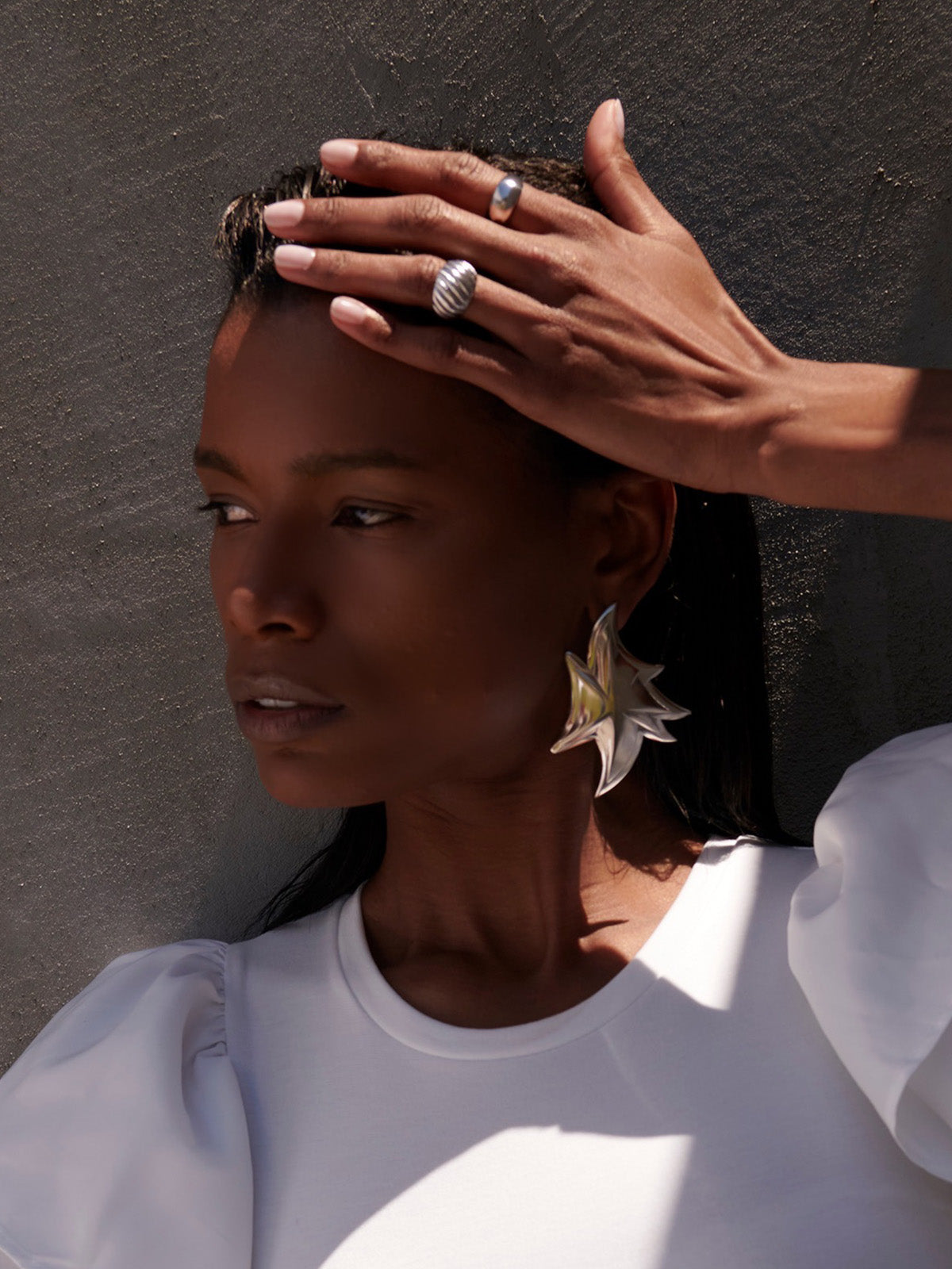 Bodhita - FLAME SILVER EARRINGS