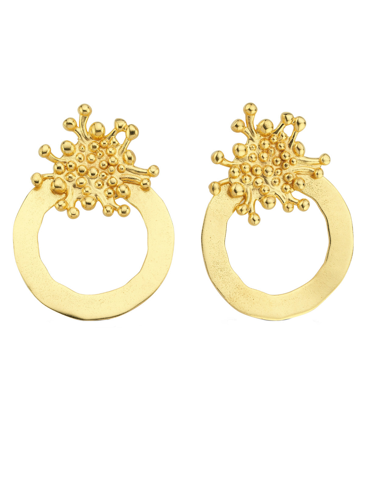 Bodhita - LAVA CIRCLE EARRINGS