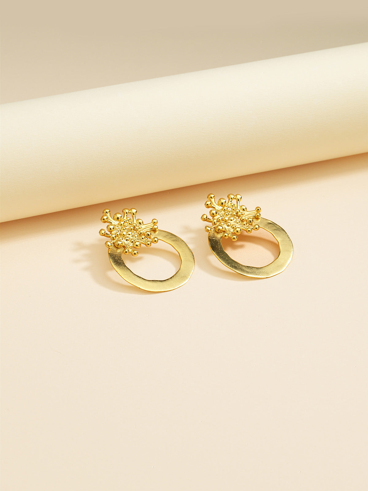 Bodhita - LAVA CIRCLE EARRINGS
