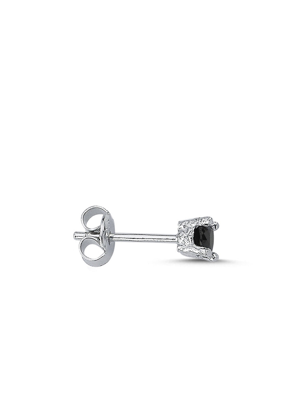 Bodhita - EOS LITTLE BLACK SILVER EARRINGS