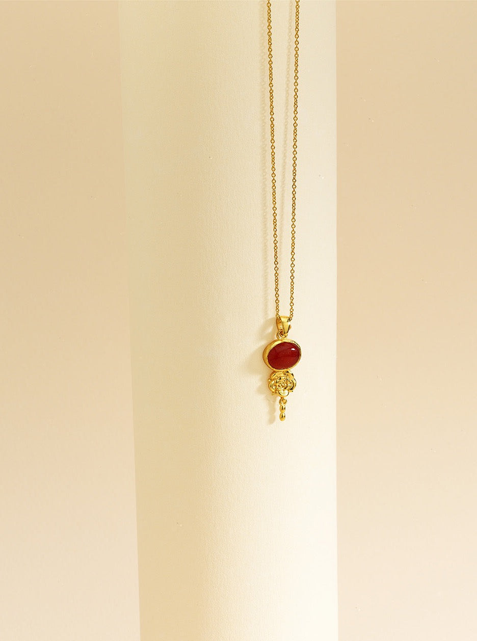 Bodhita - ROZA MYSTICA RED NECKLACE