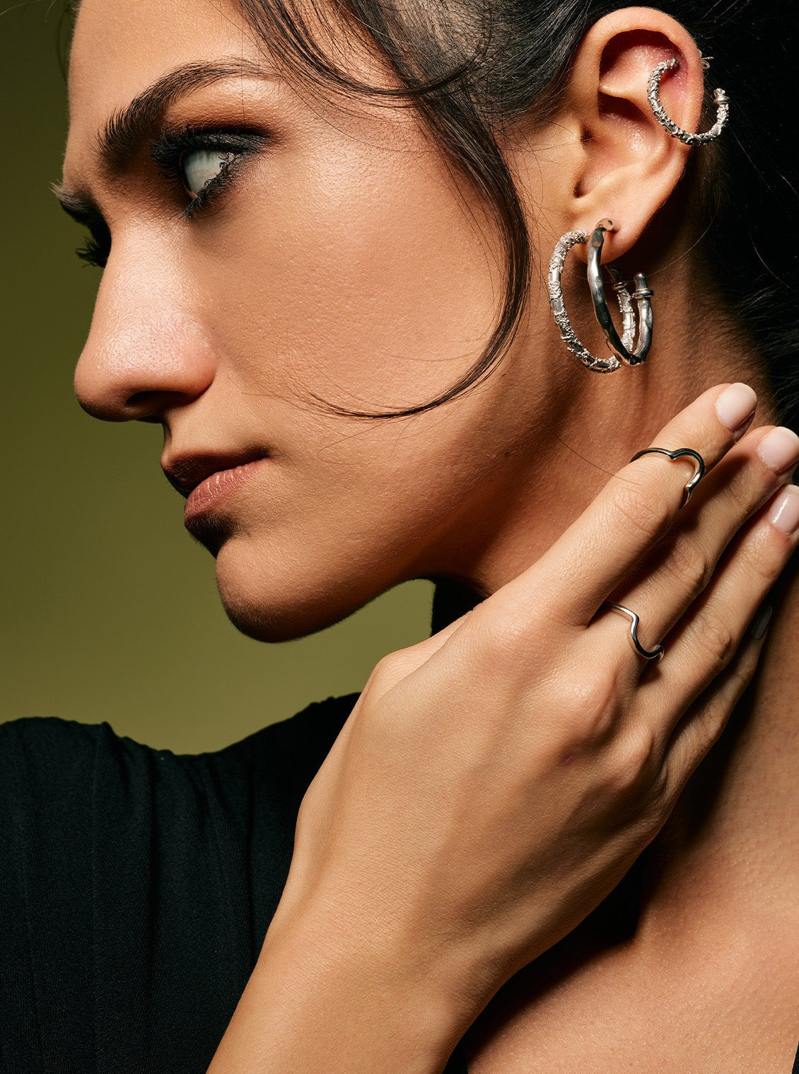 Bodhita - FLOW SILVER EARRINGS