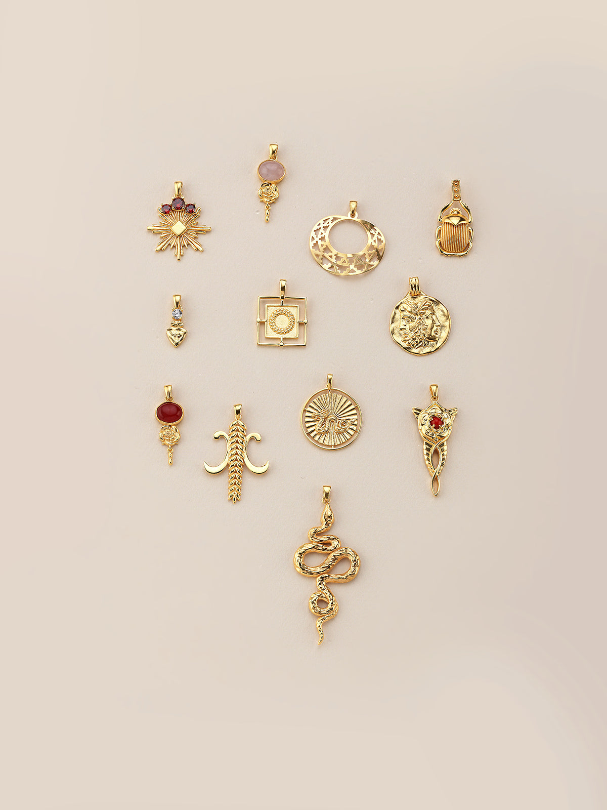 Bodhita - COSMIC ROSE PENDANT