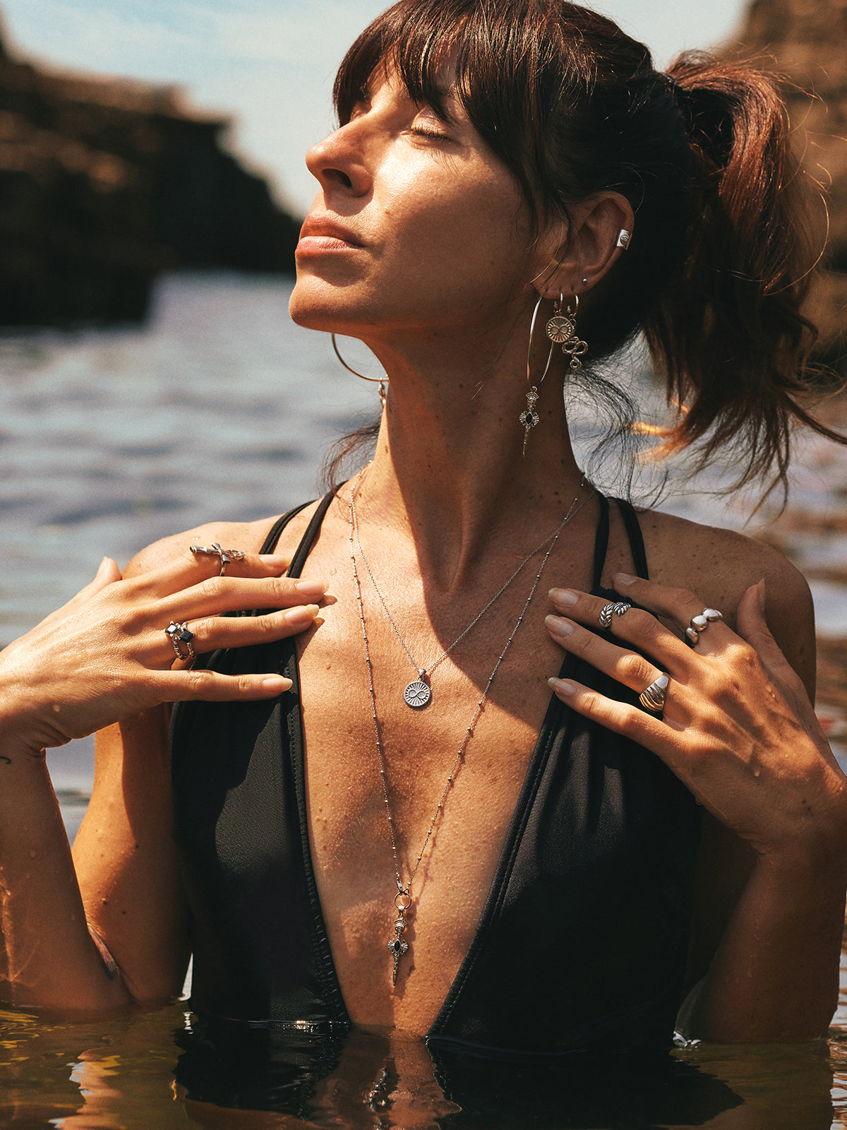 Bodhita - ESPADA SILVER NECKLACE
