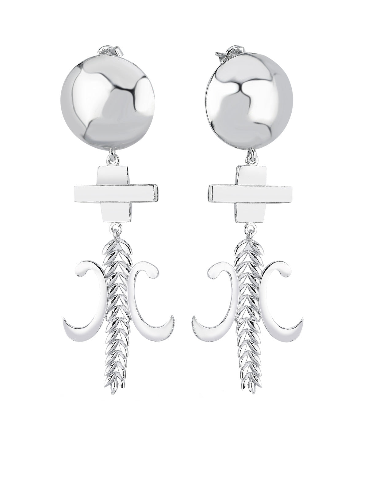 Bodhita - MACHA PLUS SILVER EARRINGS