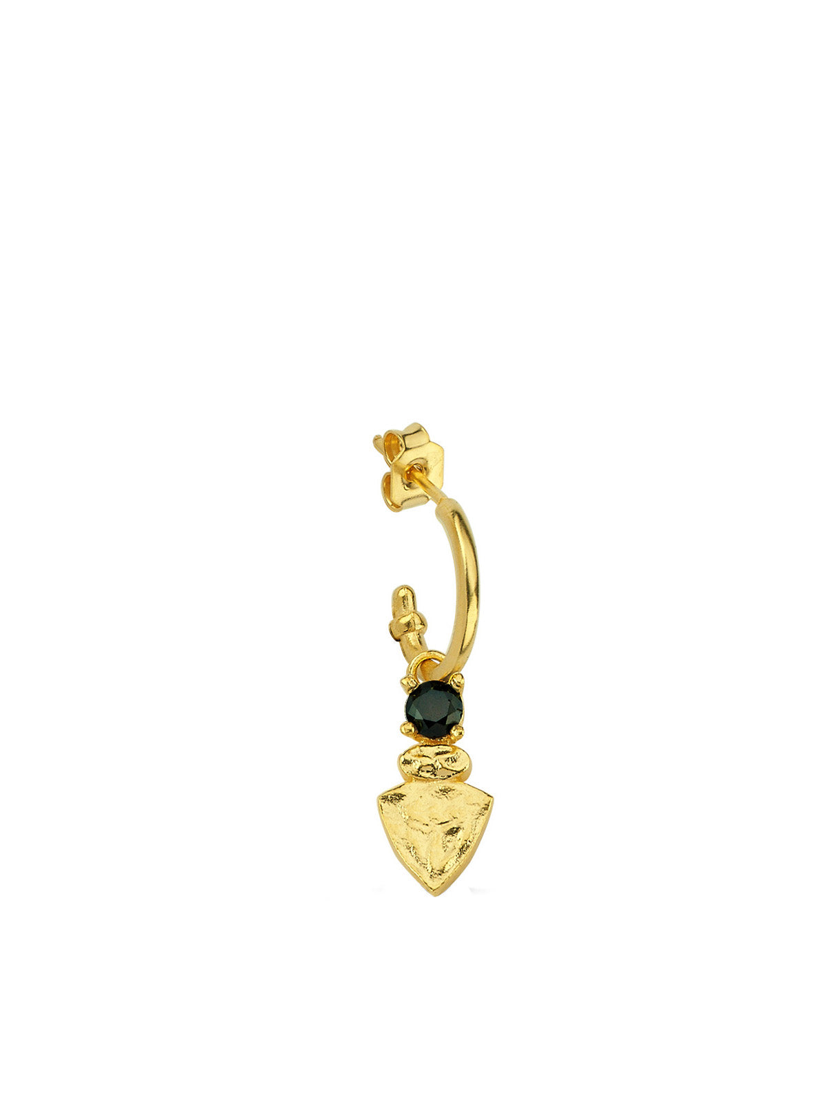 Bodhita - NADIA BLACK HOOP EARRINGS