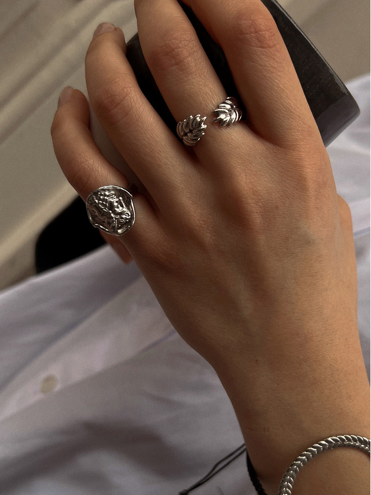 Bodhita - GRANO SILVER RING