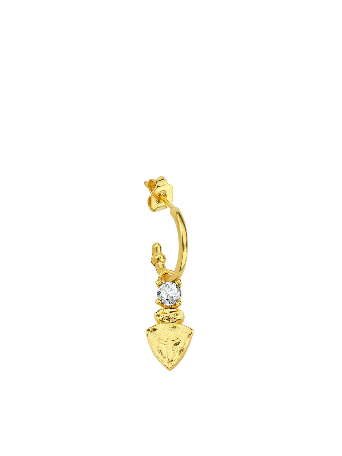 Bodhita - NADIA WHITE HOOP EARRINGS