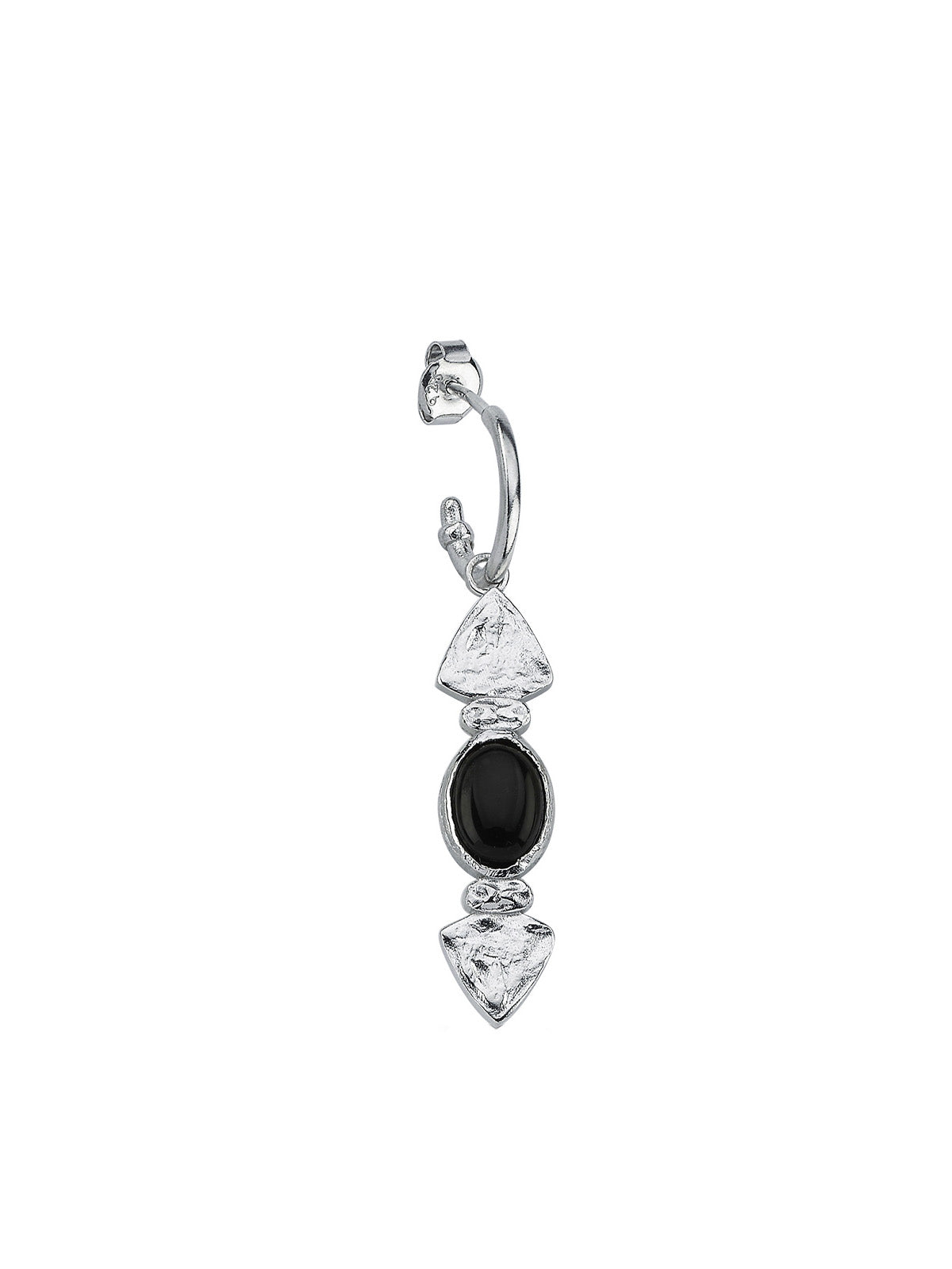 Bodhita - LITTLE CARYA HOOP SILVER EARRINGS
