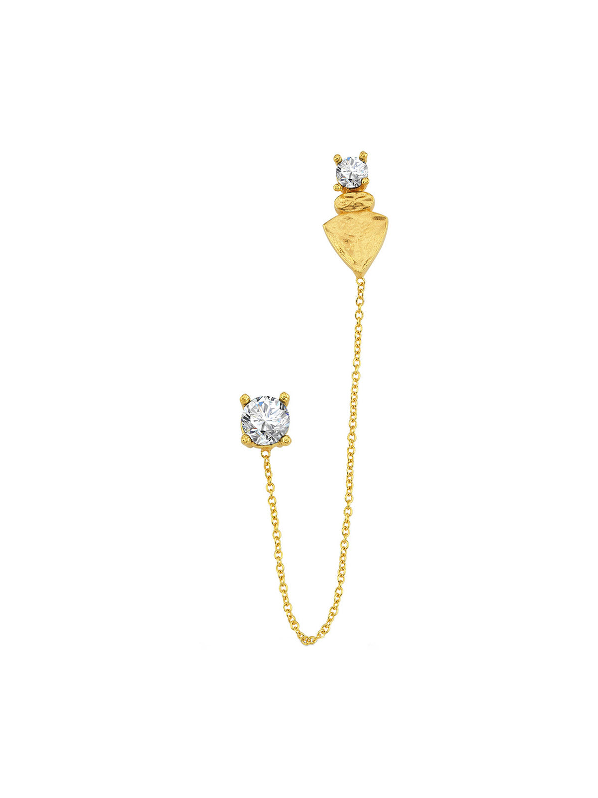 Bodhita - NADIA WHITE DUE EARRINGS
