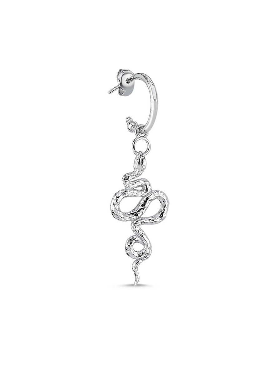 Bodhita - LITTLE NAGA SILVER EARRINGS