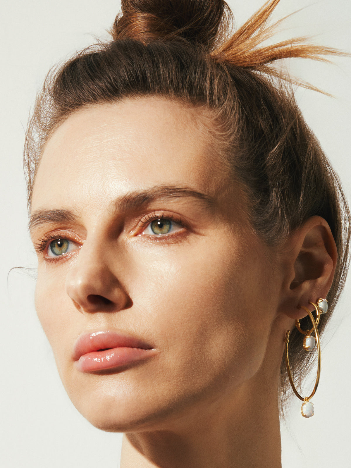 Bodhita - OPAL HOOP EARRINGS