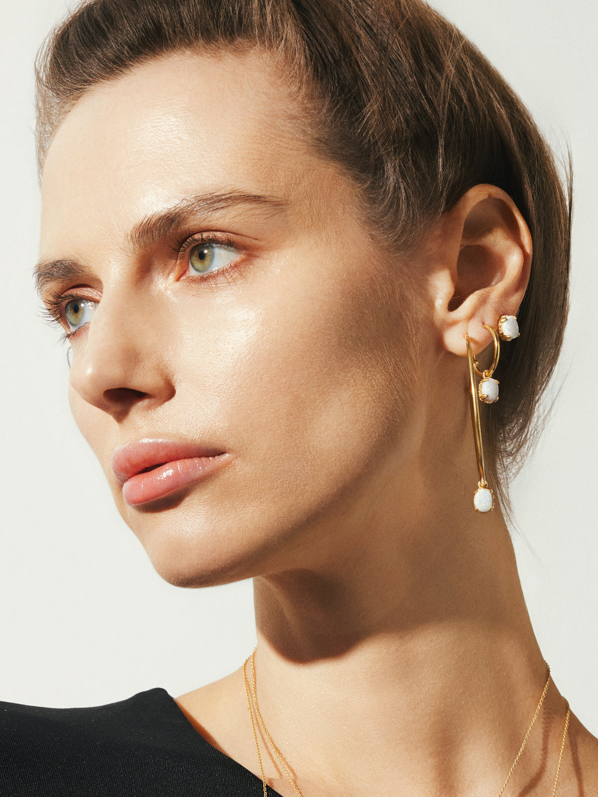 Bodhita - OPAL HOOP EARRINGS