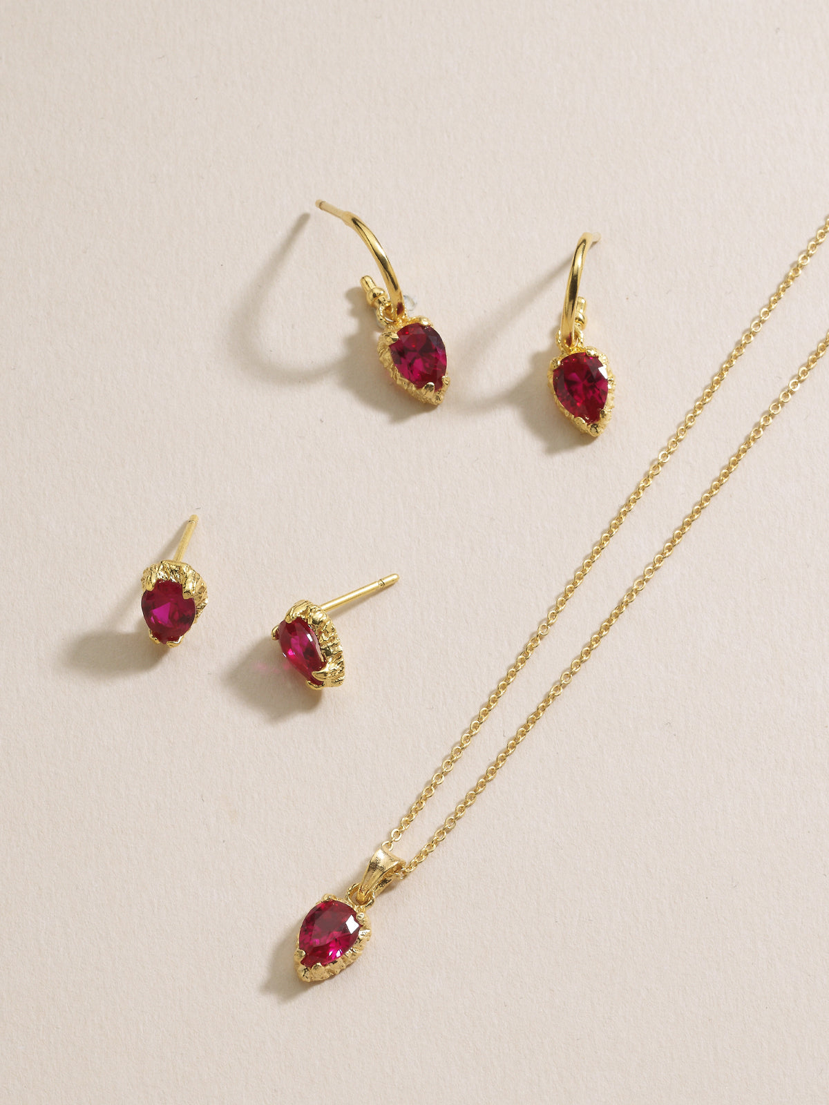 Bodhita - RUBY EARRINGS