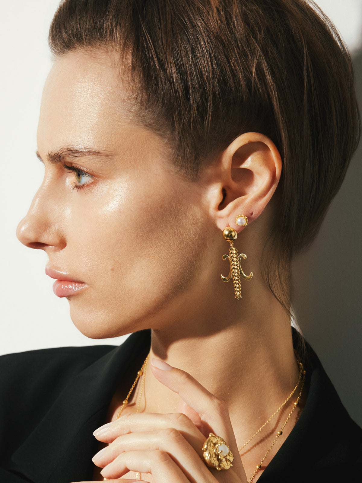Bodhita - SHINY MACHA EARRINGS