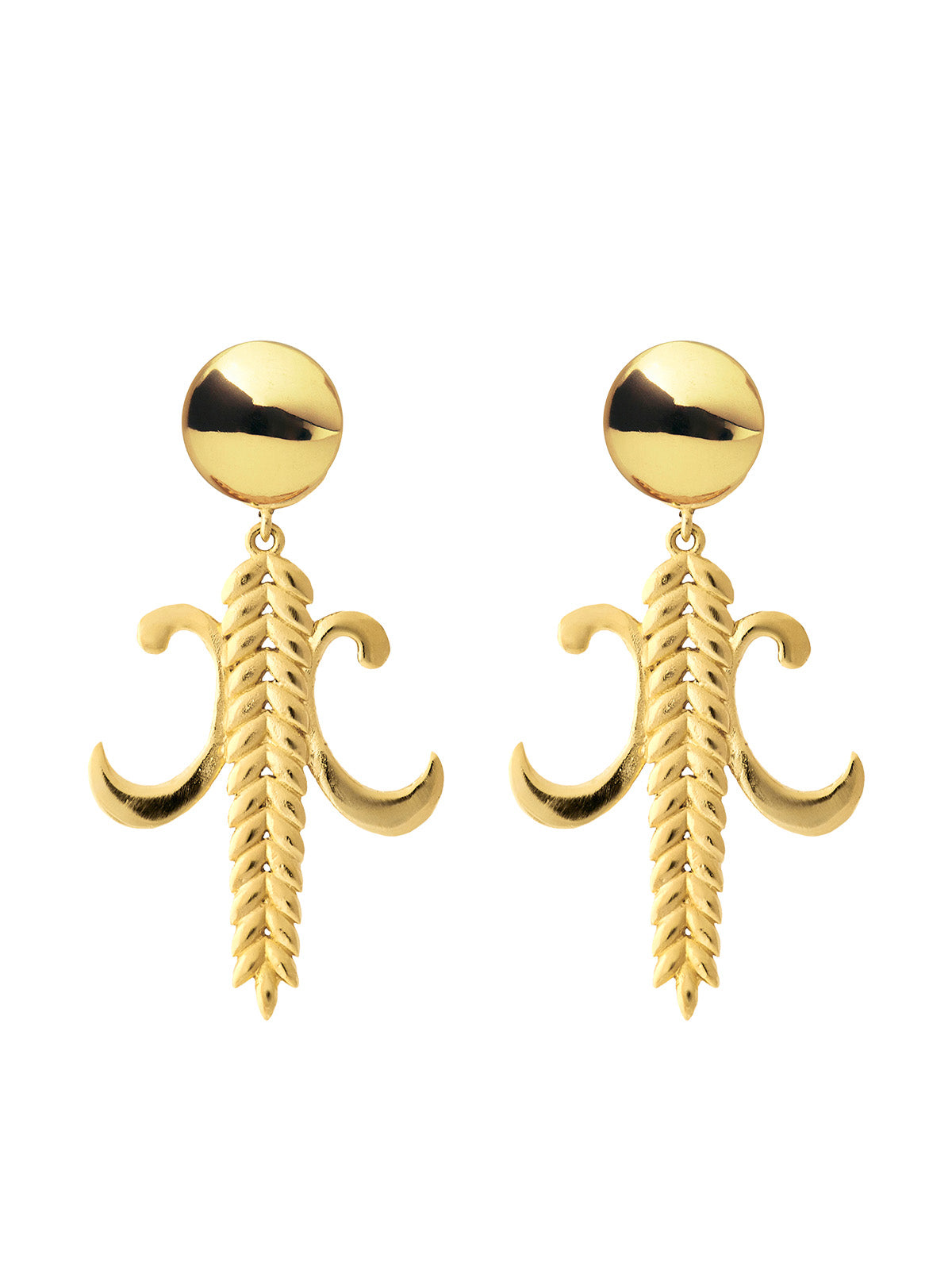 Bodhita - SHINY MACHA EARRINGS