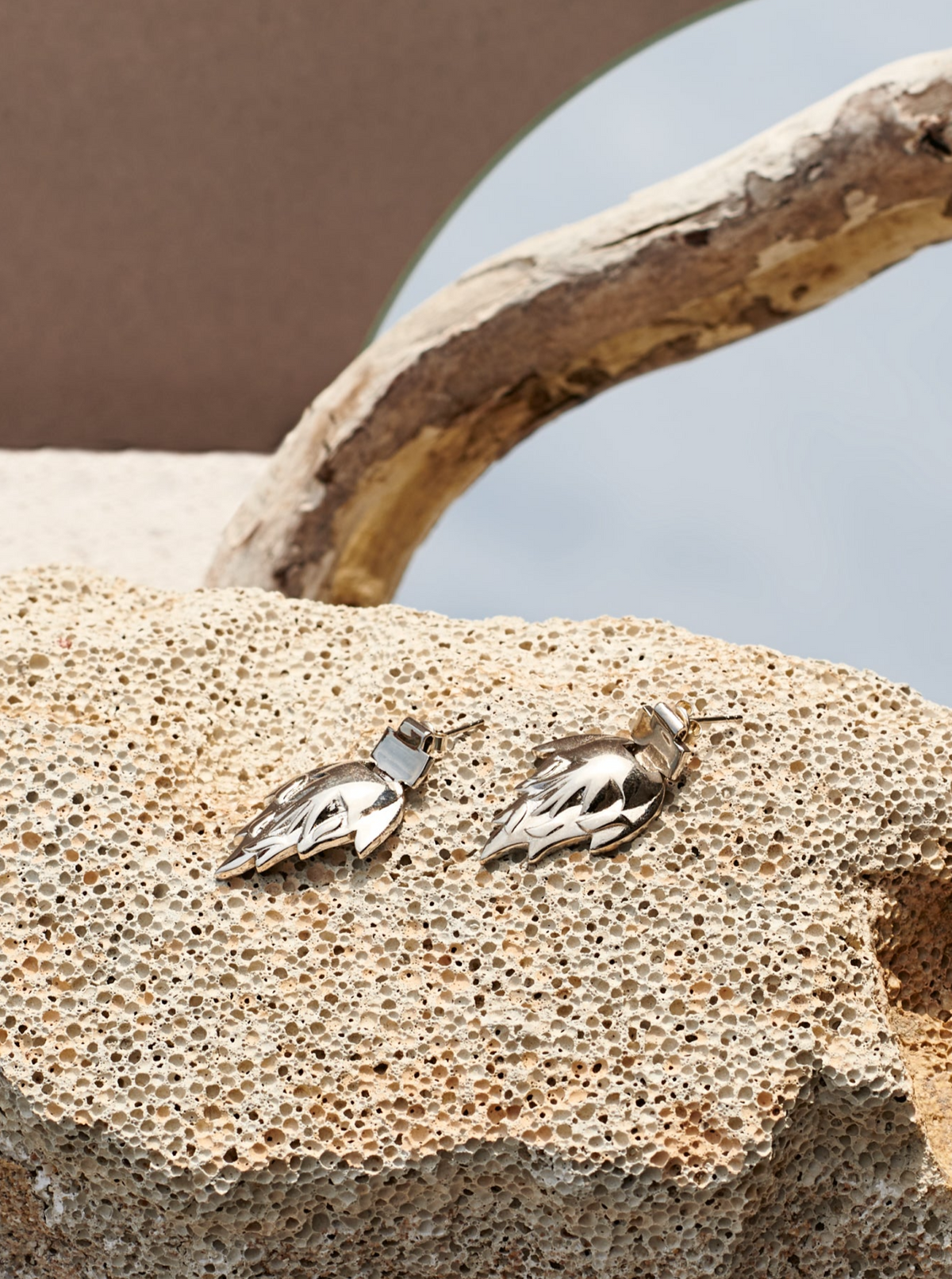 Bodhita - LITTLE FEU SILVER EARRINGS