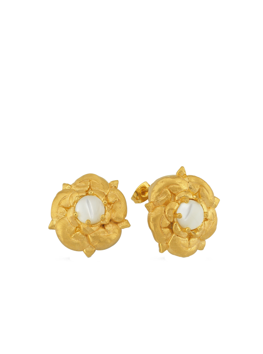 Bodhita - MAGDALENE'S HEART WHITE EARRINGS