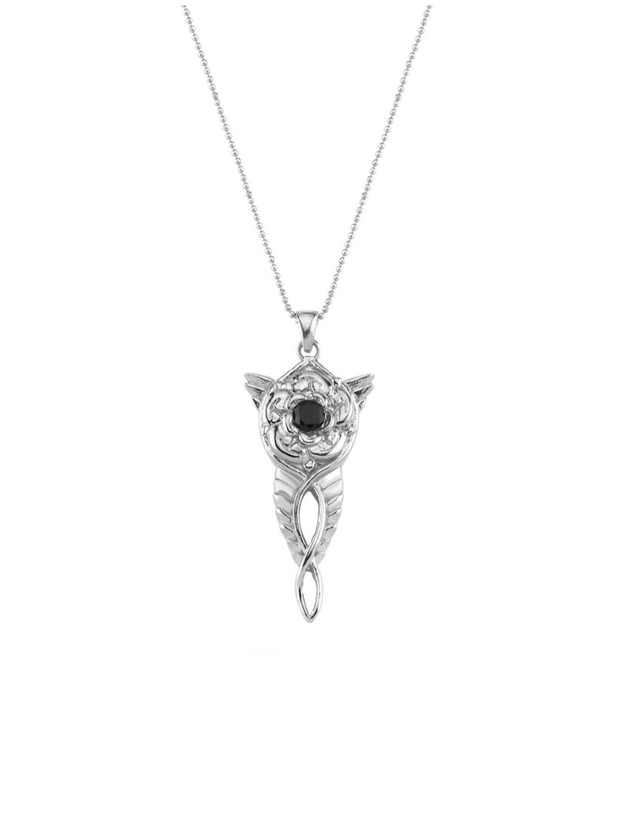 Bodhita - COSMIC ROSE SILVER NECKLACE