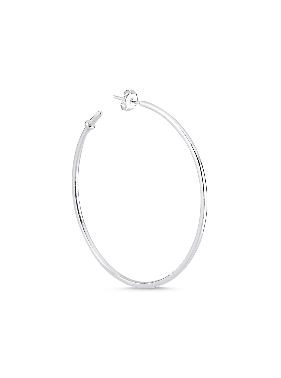 Bodhita - GRANDE HOOP SILVER EARRINGS