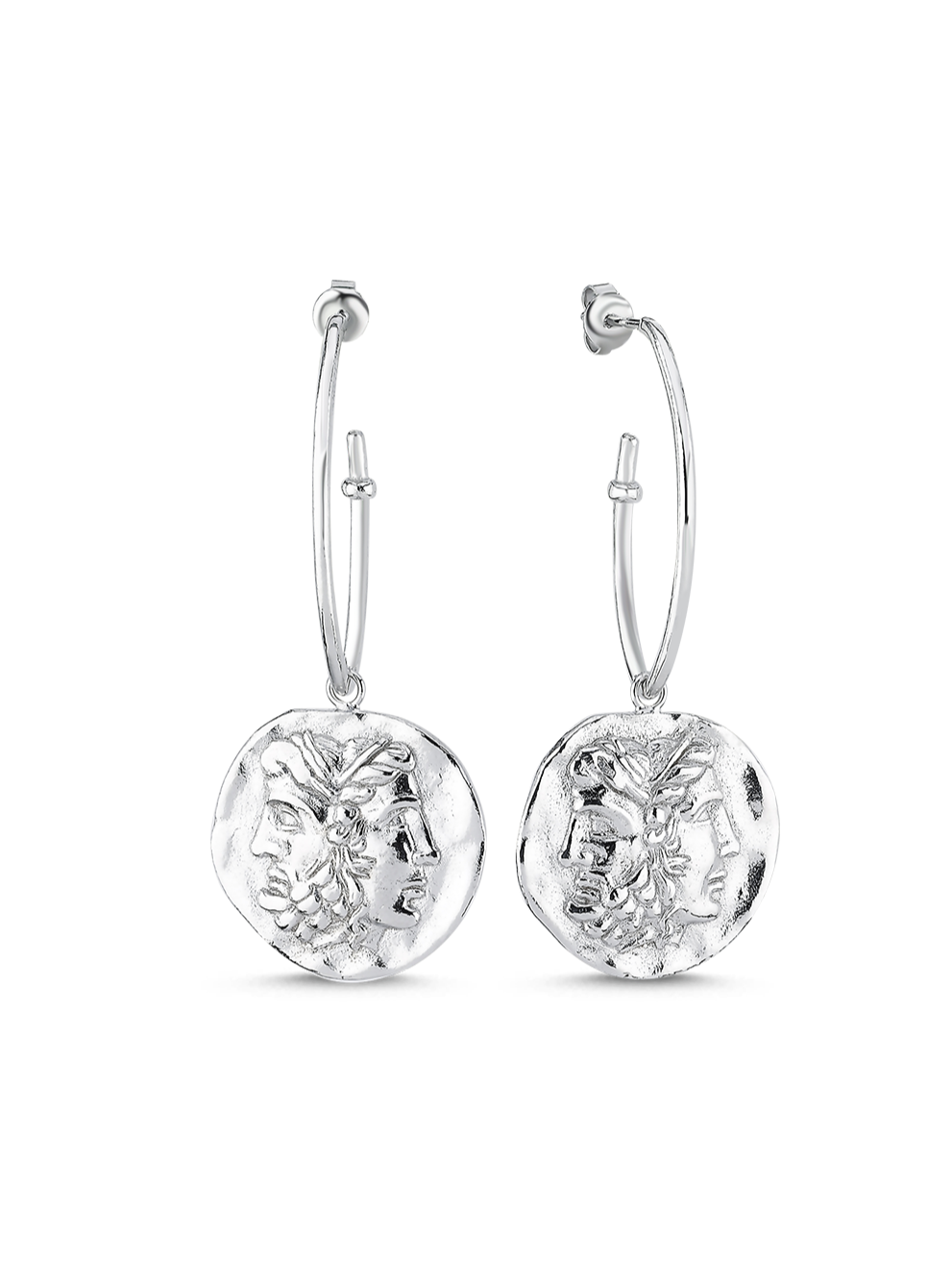 Bodhita - JANUS SILVER EARRINGS