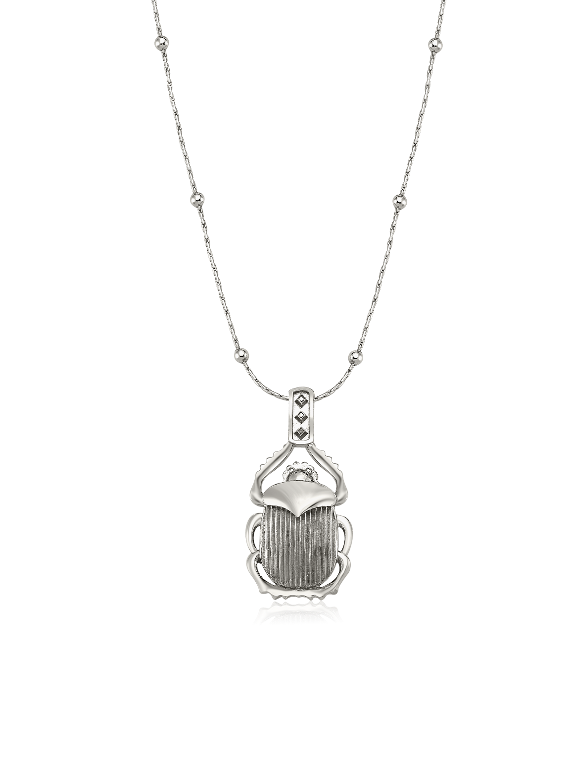 Bodhita - KHEPERA SILVER NECKLACE