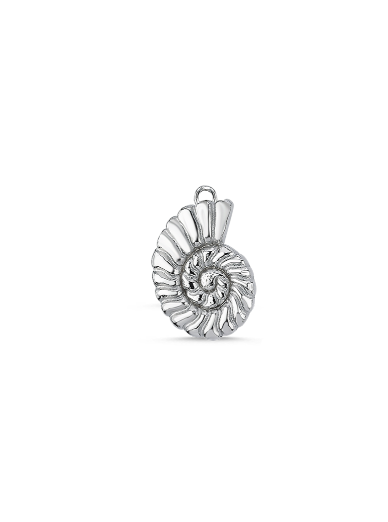 Bodhita - LITTLE AMONIT SILVER EARRINGS PENDANT