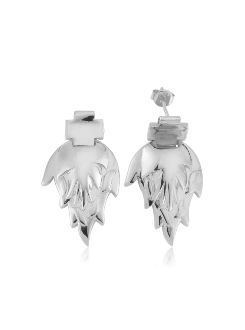 Bodhita - LITTLE FEU SILVER EARRINGS
