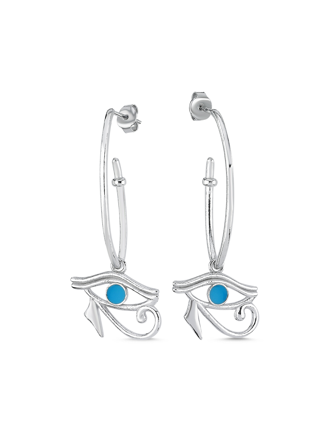 Bodhita - HORUS SILVER EARRINGS