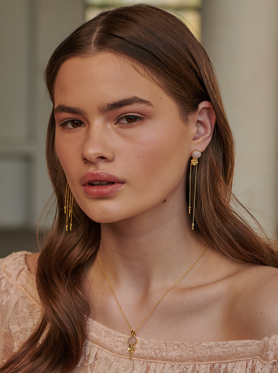 Bodhita - ROZA MYSTICA PINK NECKLACE