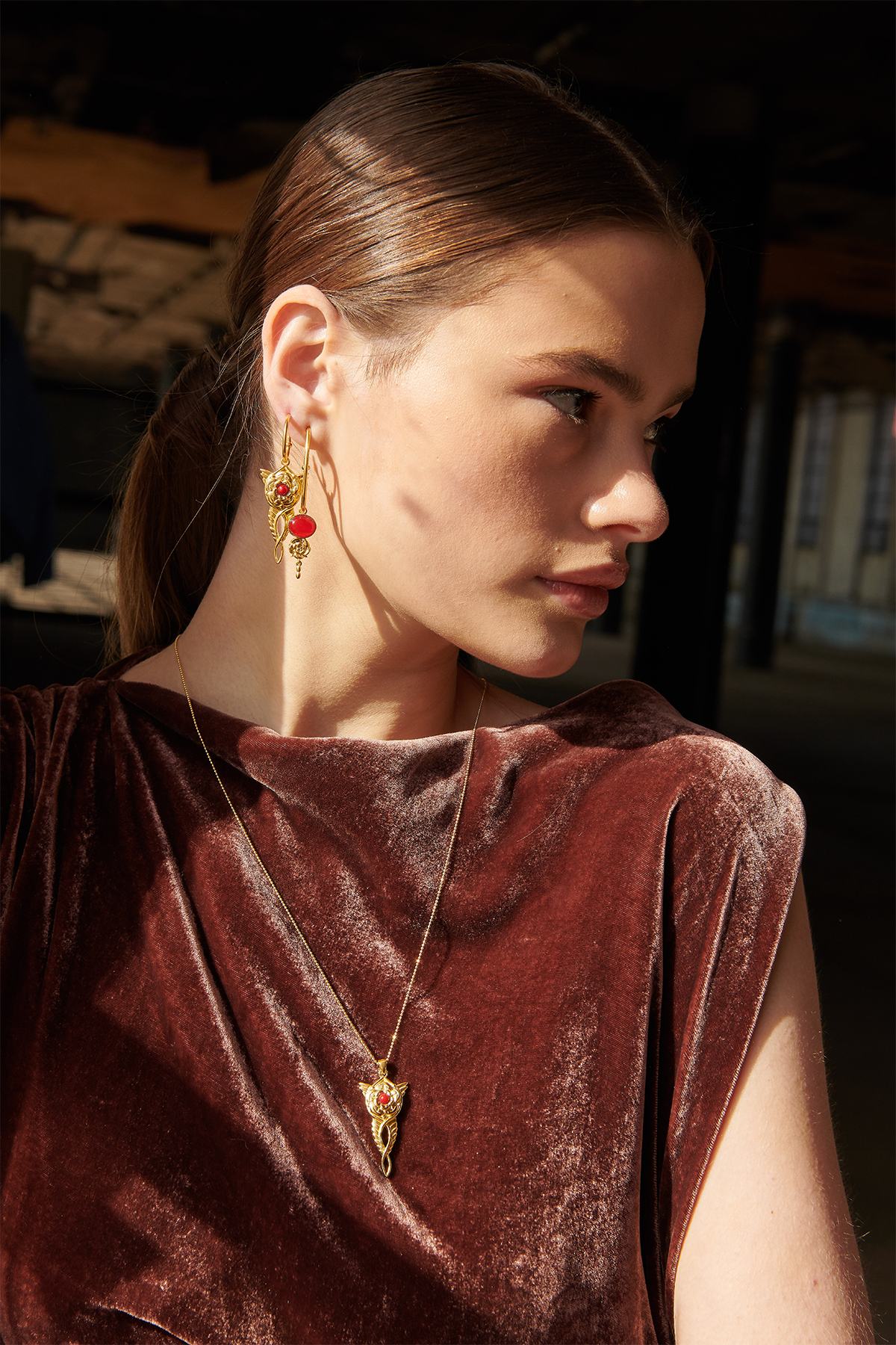 Bodhita - COSMIC ROSE EARRINGS