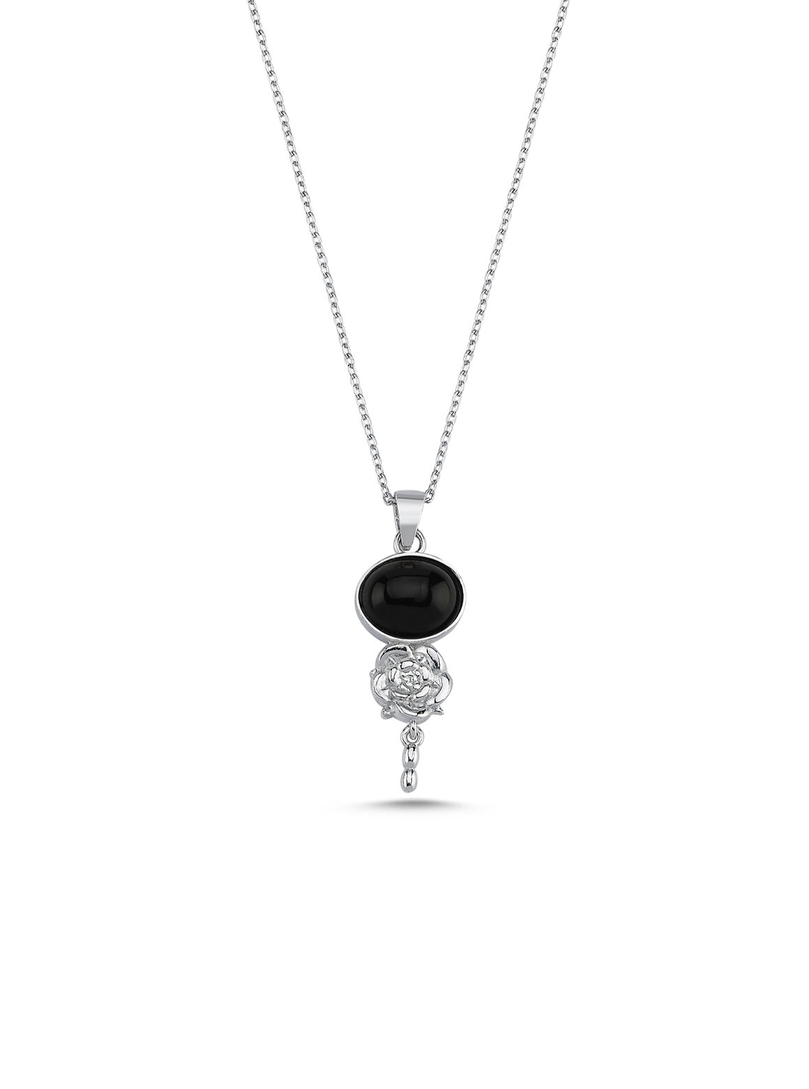 Bodhita - MYSTICA BLACK SILVER NECKLACE