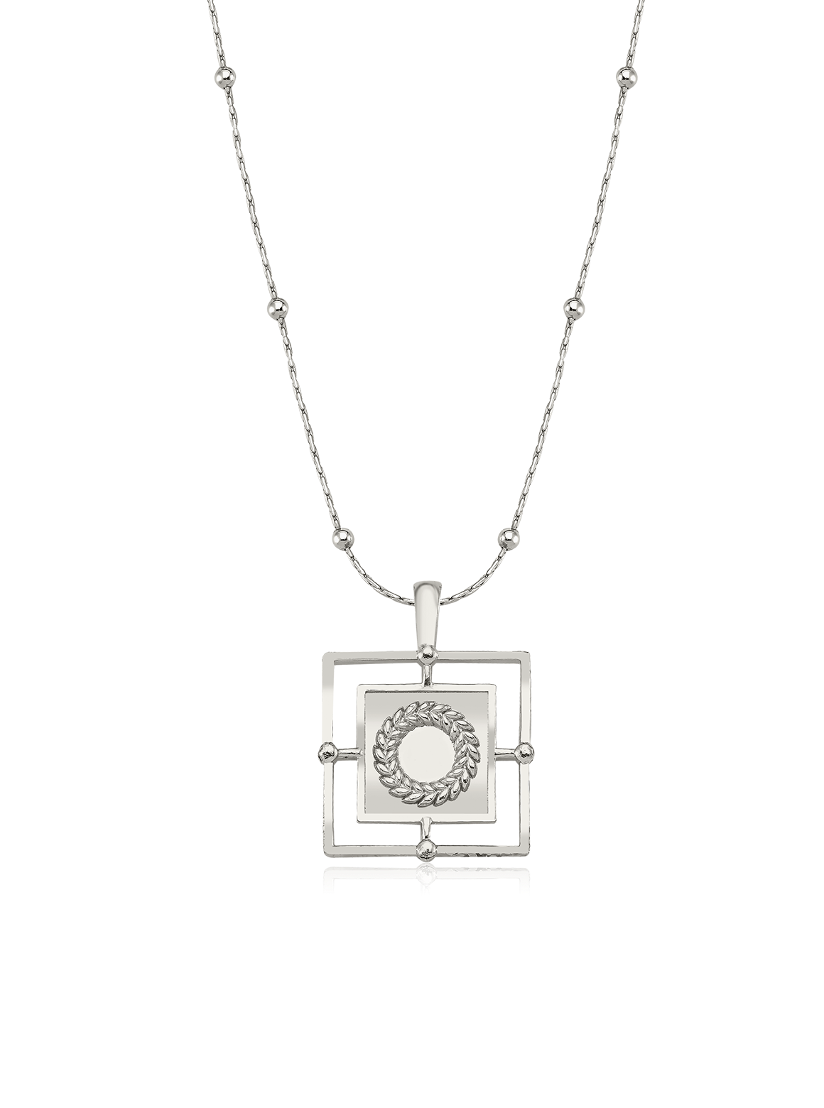 Bodhita - SERES QUDDRAT SILVER NECKLACE