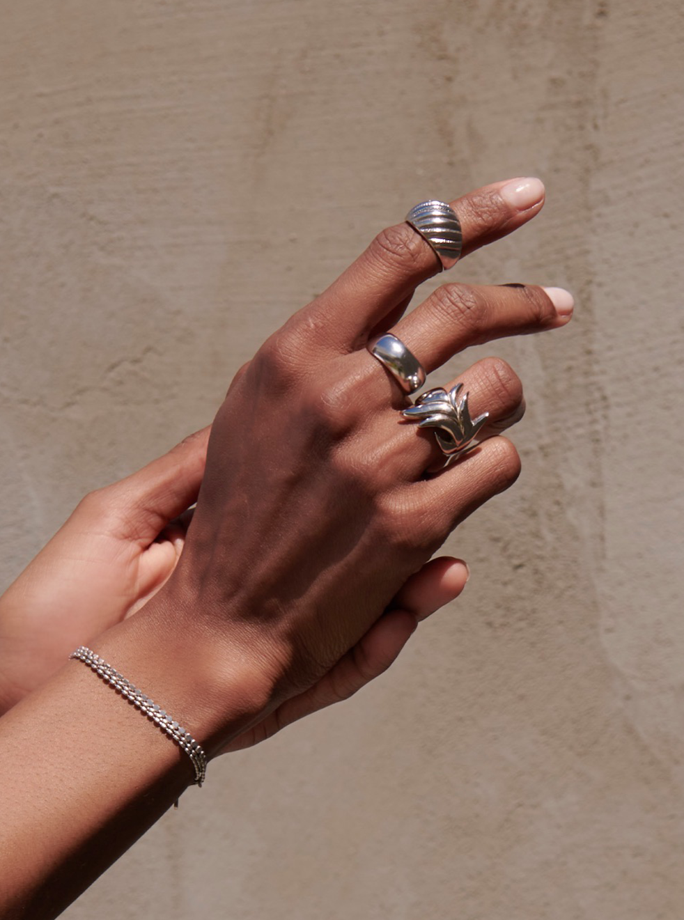 Bodhita - WELLE SILVER RING
